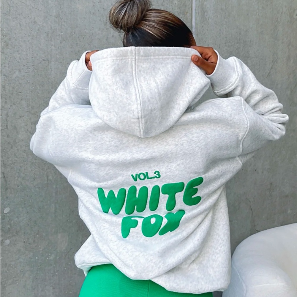 White Fox Hoodie Size L/XL